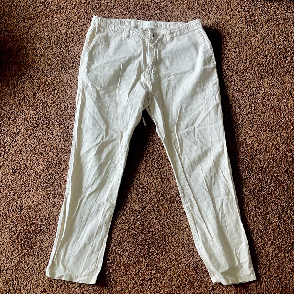White Cotton Pants